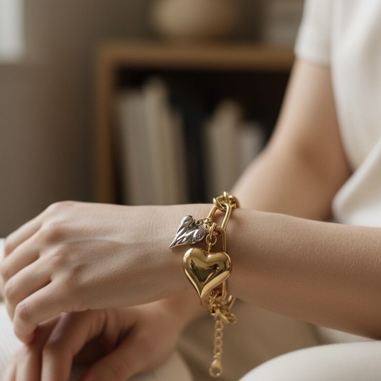 Rokassprādze ar piekariņiem 