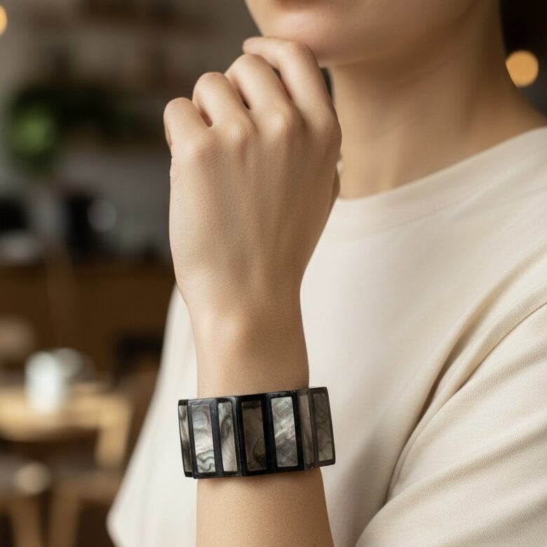 Rokassprādze ar perlamutru