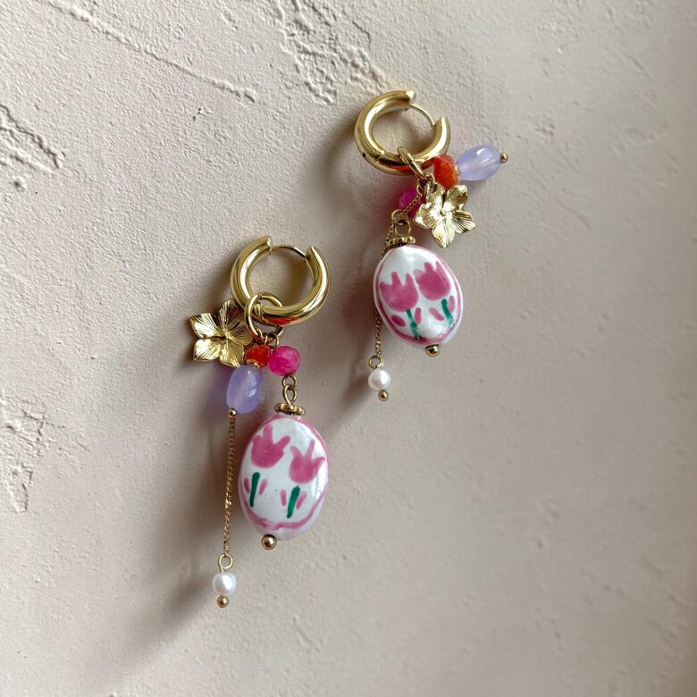 Jauns! Auskari Tulpes