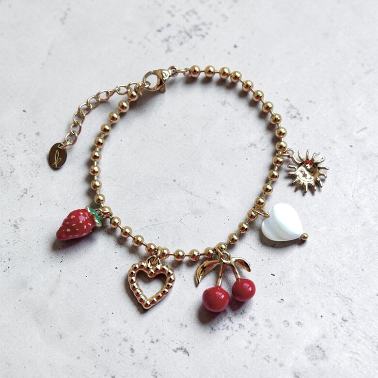 Jauns! Rokassprādze Zemene