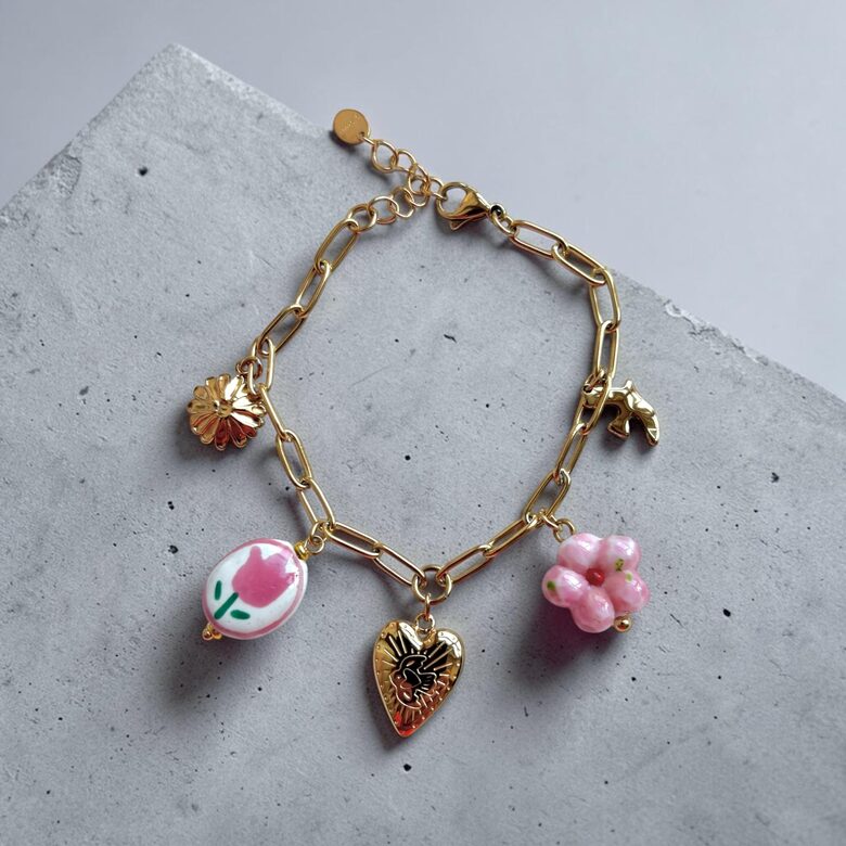 Jauns! Rokassprādze Tulpe