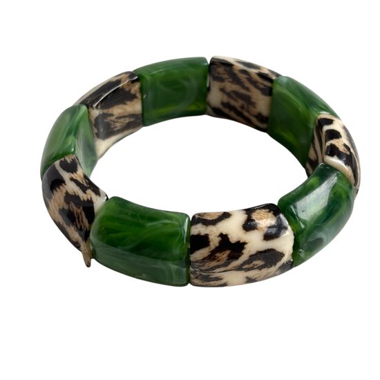 Rokassprādze ar leoparda elementiem