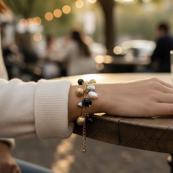 Rokassprādze ar piekariņiem 