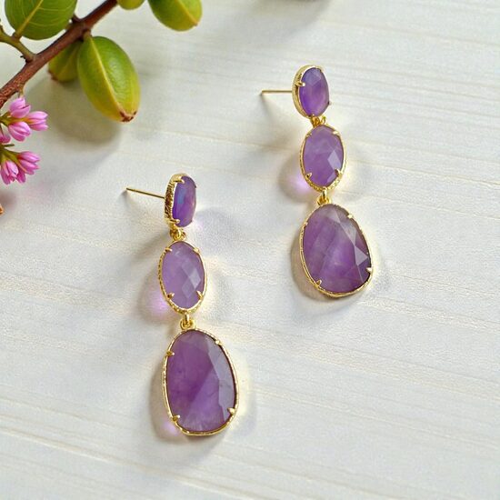 Earrings - Amethyst