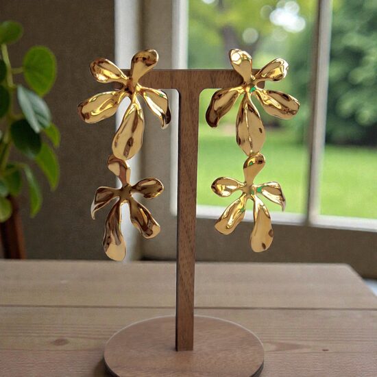 Earrings - Two Flowers