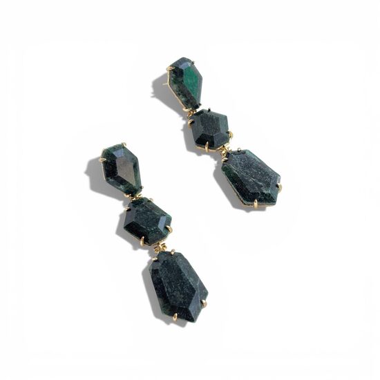 Gari auskari ar heksagonu