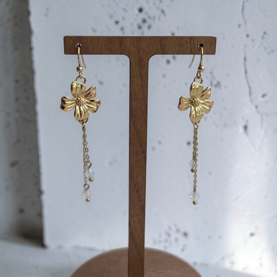 Earrings - Long Flowers