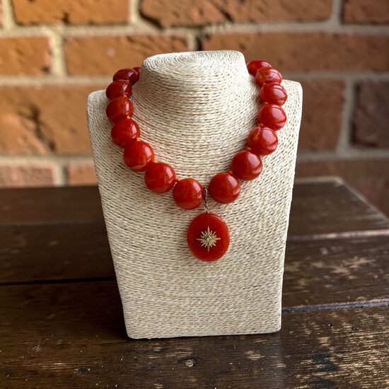 Necklace - Bright Orange